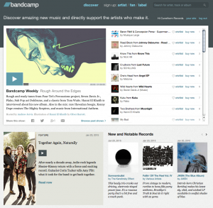 The Kandinsky Effect gets New and Notable record mention on Bandcamp.com homepage